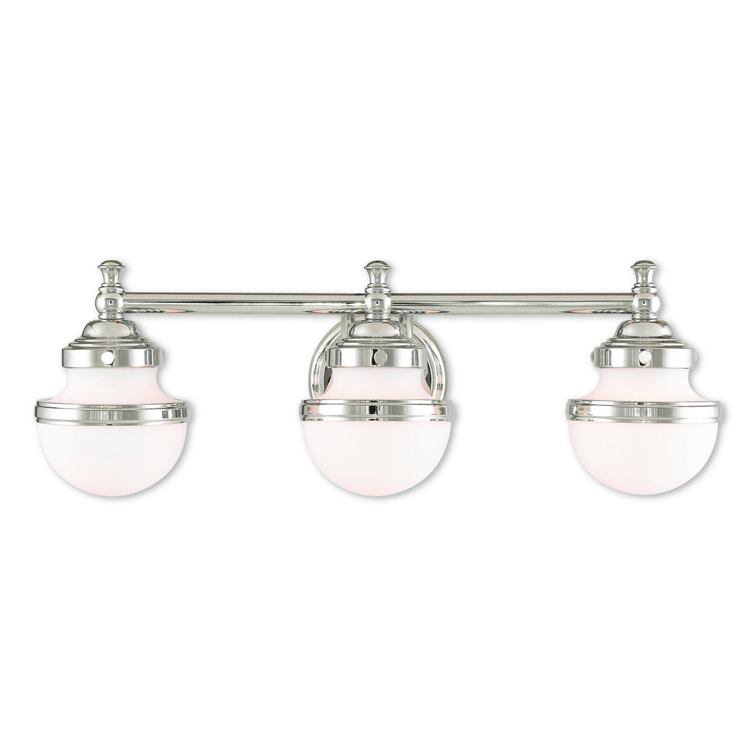 Livex Oldwick 5713-05 Bath Vanity Light 24 in. wide - Polished Chrome