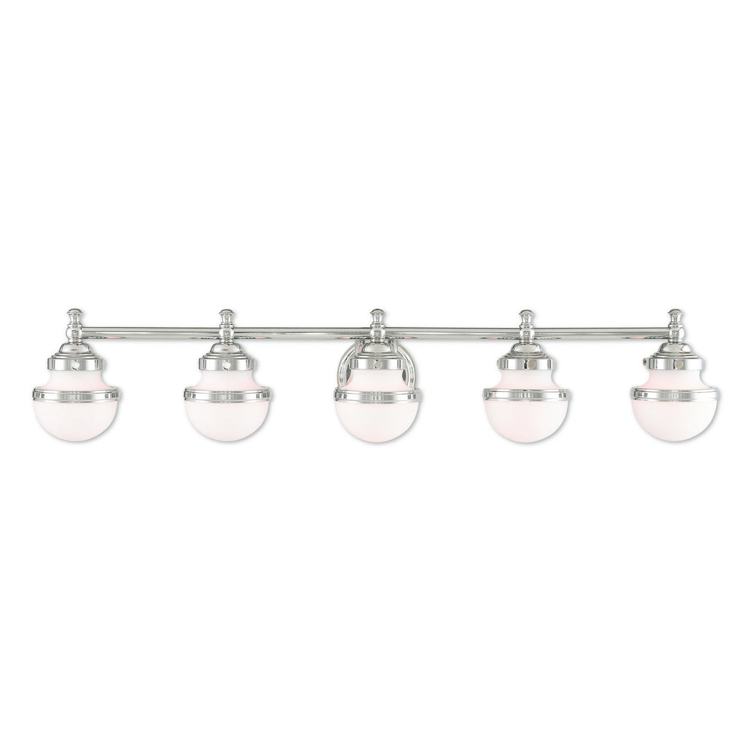 Livex Oldwick 5715-05 Bath Vanity Light 42 in. wide - Polished Chrome