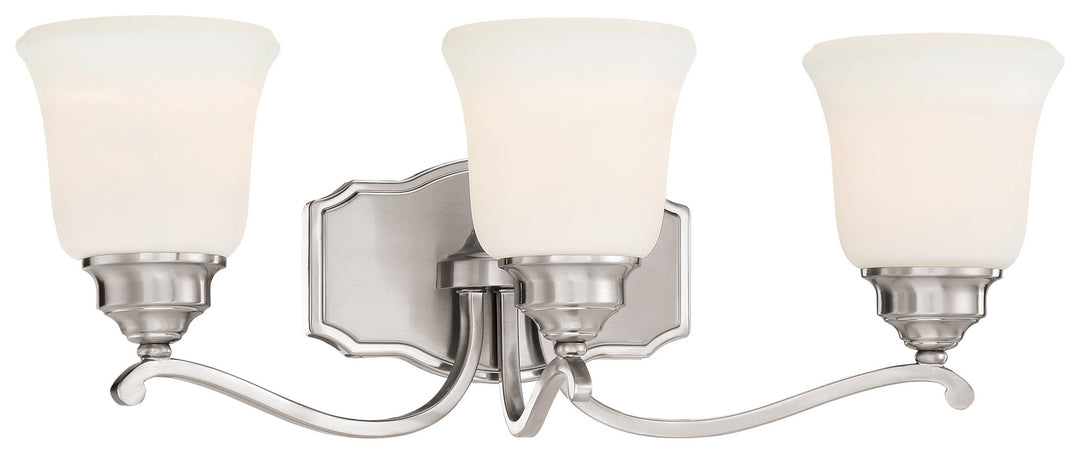 Minka-Lavery Savannah Row 3323-84 Bath Vanity Light 23 in. wide - Brushed Nickel