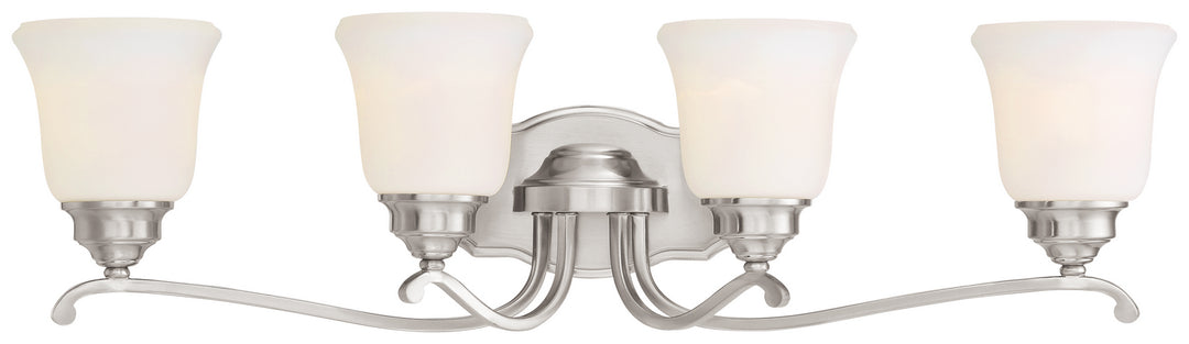 Minka-Lavery Savannah Row 3324-84 Bath Vanity Light 31 in. wide - Brushed Nickel