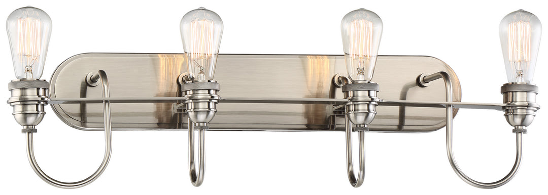 Minka-Lavery Uptown Edison 3454-84B Bath Vanity Light 30 in. wide - Plated Pewter