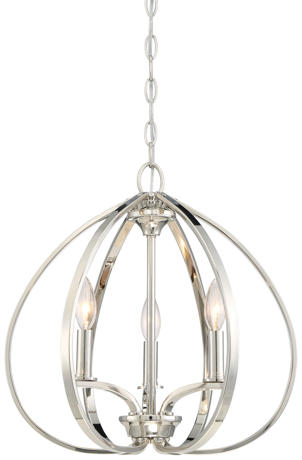 Minka-Lavery Tilbury 4982-613 Pendant Light - Polished Nickel