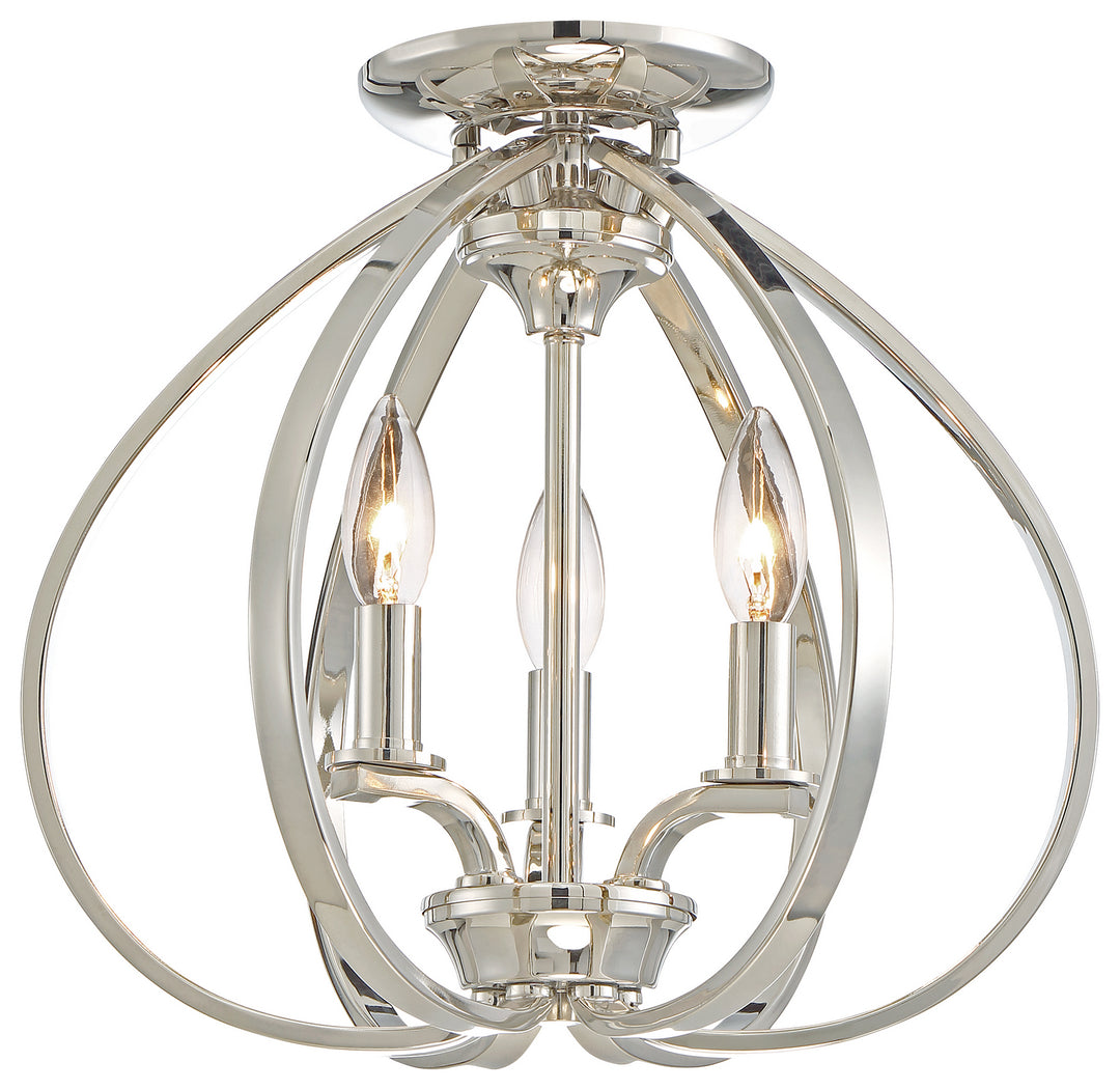 Minka-Lavery Tilbury 4983-613 Ceiling Light - Polished Nickel