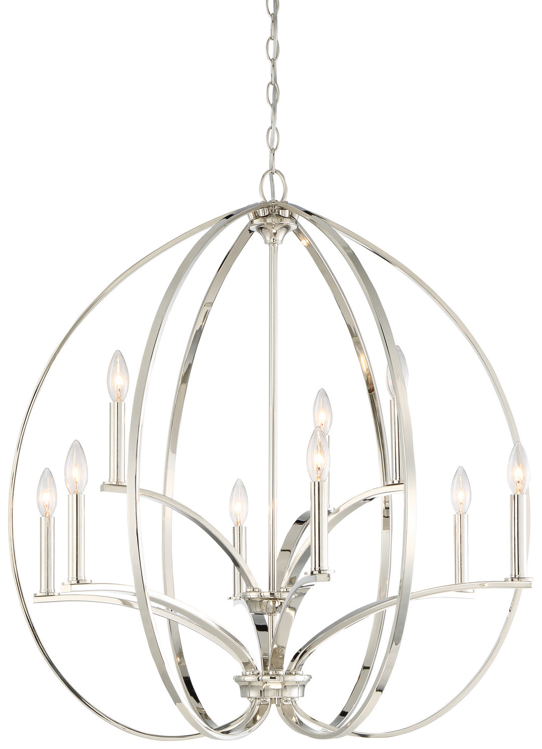 Minka-Lavery Tilbury 4989-613 Chandelier Light - Polished Nickel