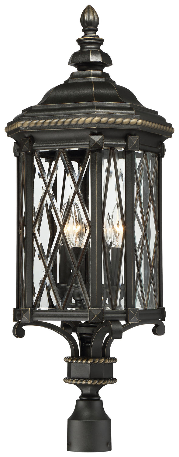 Minka-Lavery Lighting 9326-585 Bexley Manor Four Light Post Mount Outdoor Black