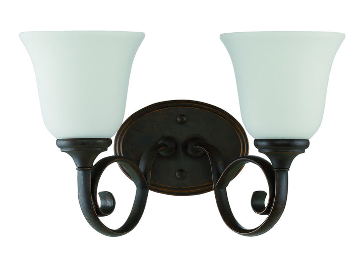 Craftmade Barrett Place 24202-MB-WG Bath Vanity Light 15 in. wide - Mocha Bronze