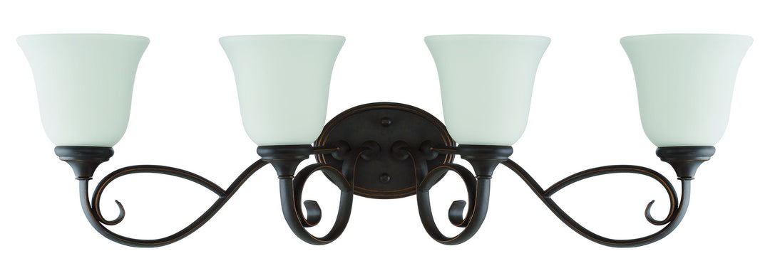 Craftmade Barrett Place 24204-MB-WG Bath Vanity Light 33 in. wide - Mocha Bronze