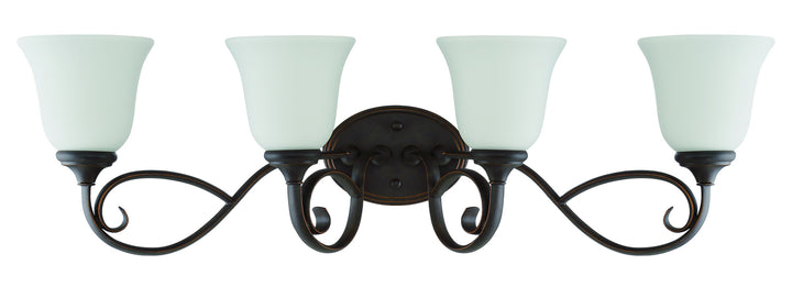 Craftmade Barrett Place 24204-MB-WG Bath Vanity Light 33 in. wide - Mocha Bronze