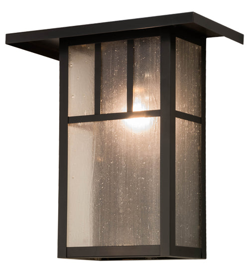 Meyda Tiffany Lighting 72327 Hyde Park One Light Wall Sconce Outdoor Bronze / Dark