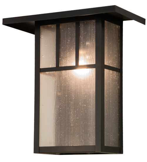 Meyda Tiffany Lighting 72327 Hyde Park One Light Wall Sconce Outdoor Bronze / Dark