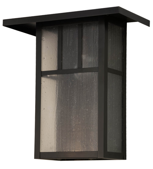 Meyda Tiffany Lighting 72327 Hyde Park One Light Wall Sconce Outdoor Bronze / Dark