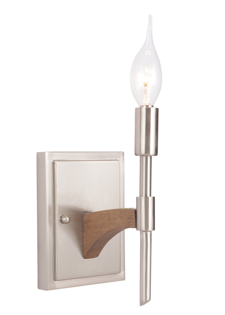 Craftmade Tahoe 40361-BNKWB Wall Sconce Light - Brushed Nickel/Whiskey Barrel