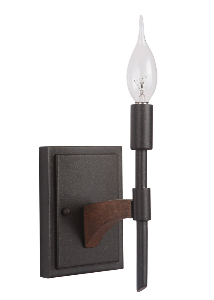 Craftmade Tahoe 40361-ESPWB Wall Sconce Light - Espresso/Whiskey Barrel