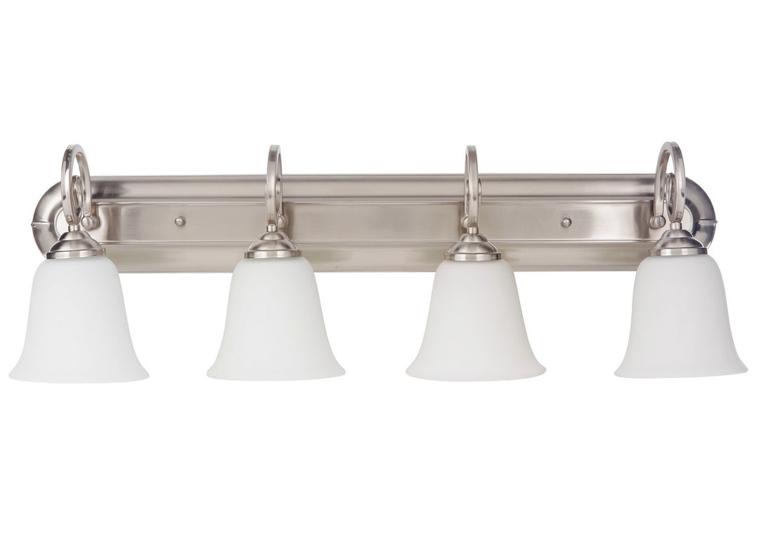 Craftmade Cecilia 7132BNK4-WG Bath Vanity Light 32 in. wide - Brushed Satin Nickel