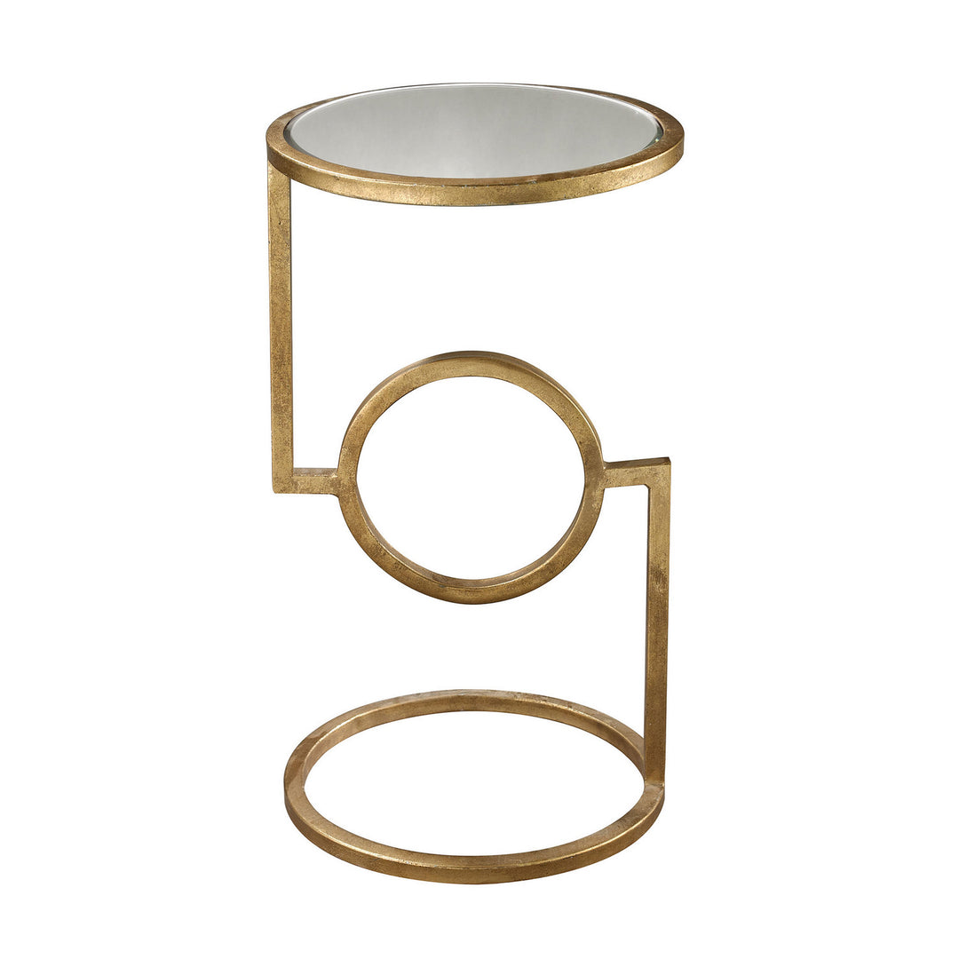 Elk Lighting 114-108 Mirrored Top Furniture Antique Gold Leaf