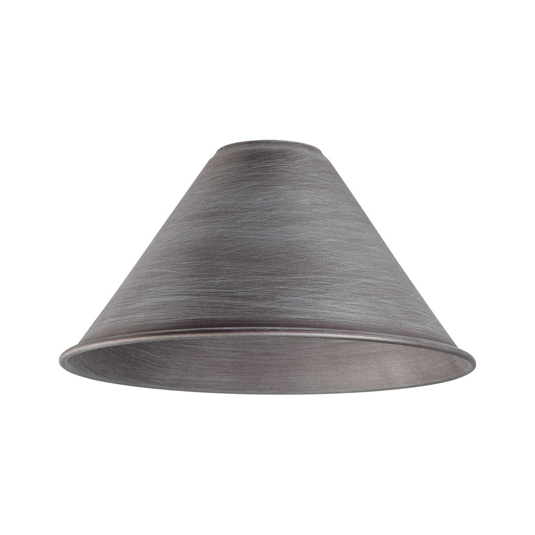 Elk Lighting 1027  Cast Iron Pipe Lamp Shade Weathered Zinc