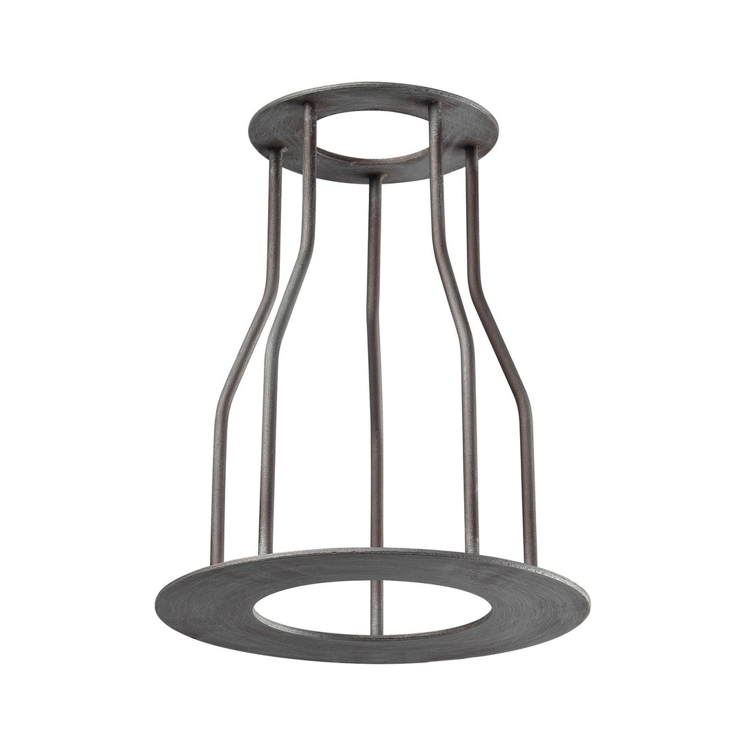 Elk Lighting 1029 Modern Cast Iron Pipe Lamp Shade Weathered Zinc