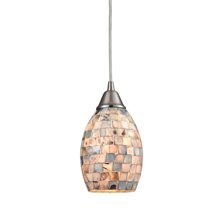 Elk Capri 10444/1 Pendant Light - Satin Nickel