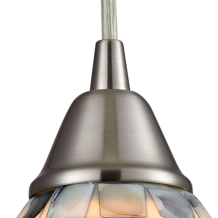 Elk Capri 10444/1-LED Pendant Light - Satin Nickel