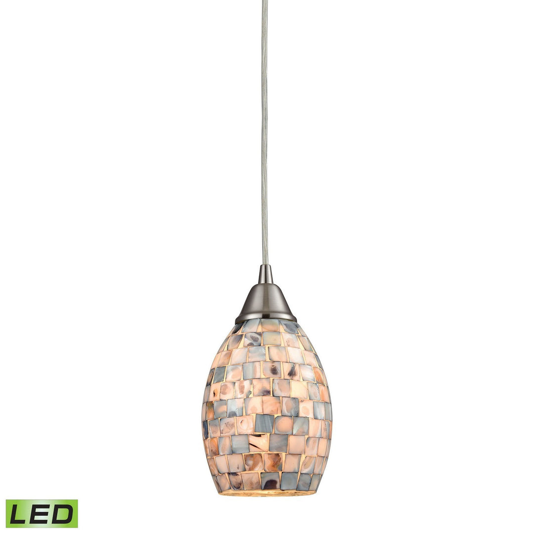 Elk Capri 10444/1-LED Pendant Light - Satin Nickel