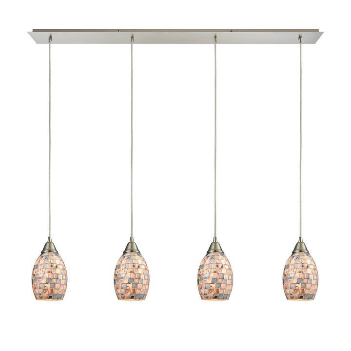 Elk Capri 10444/4LP Pendant Light - Satin Nickel