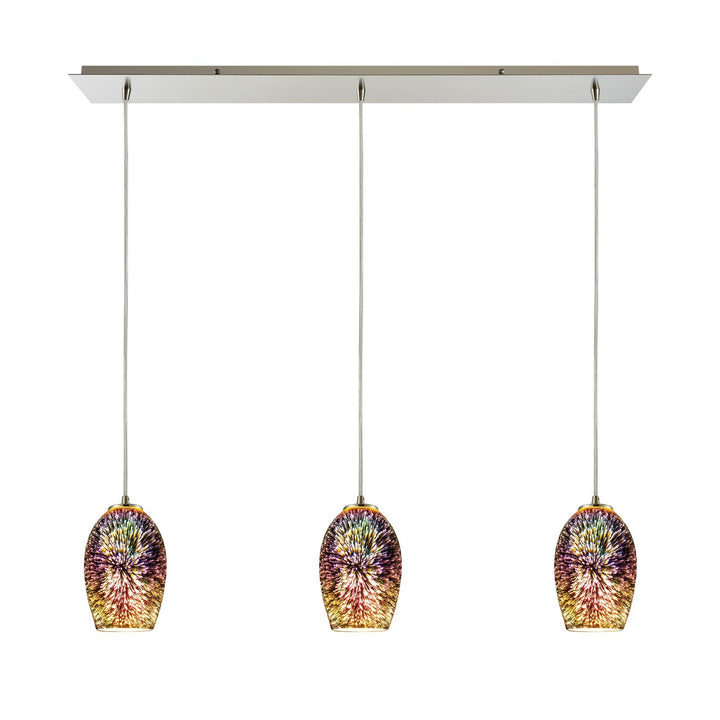 Elk Illusions 10506/3LP Pendant Light - Satin Nickel