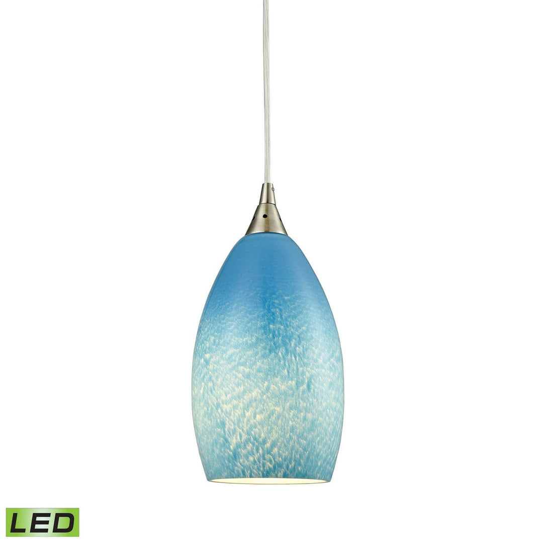 Elk Earth 10510/1SKY-LED Pendant Light - Satin Nickel