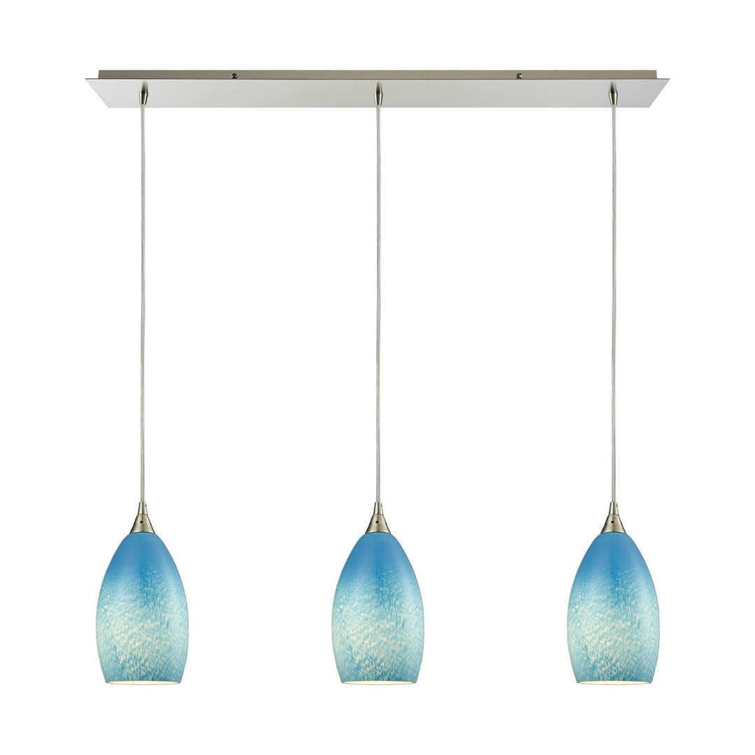 Elk Earth 10510/3LP-SKY Pendant Light - Satin Nickel
