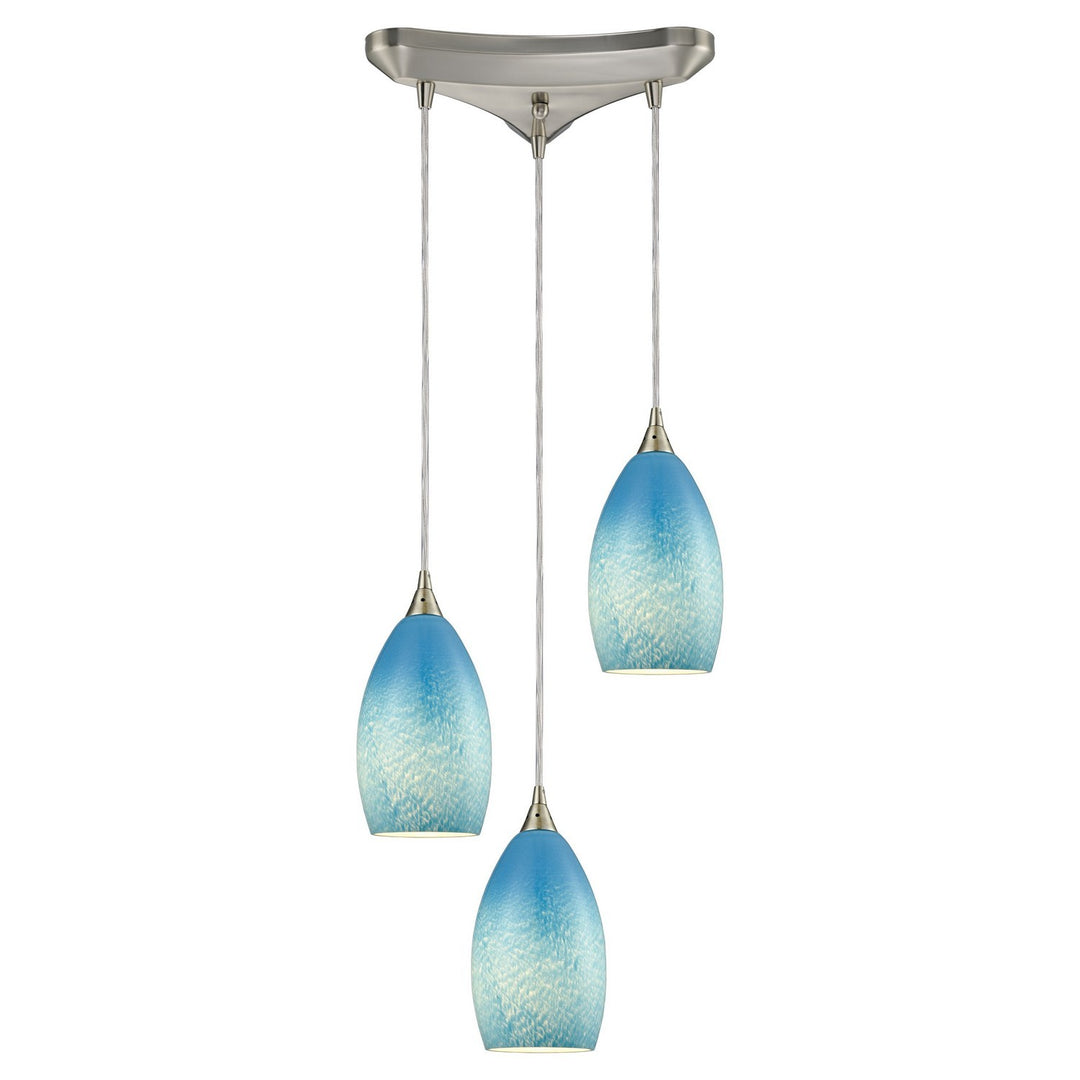 Elk Earth 10510/3SKY Pendant Light - Satin Nickel