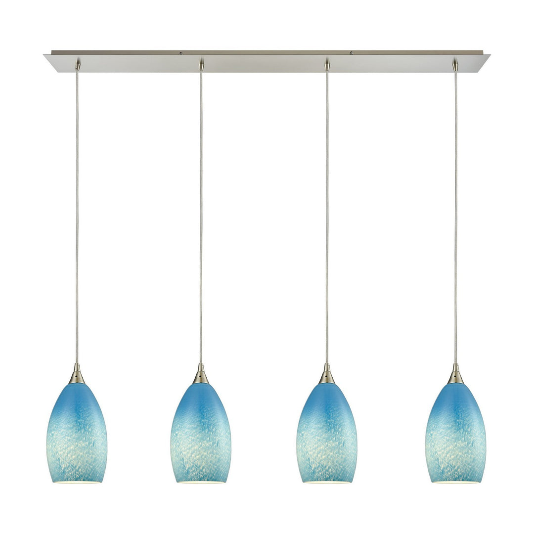 Elk Earth 10510/4LP-SKY Pendant Light - Satin Nickel