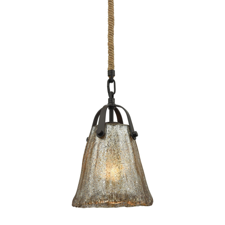 Elk Hand Formed Glass 10631/1 Pendant Light - Oil Rubbed Bronze