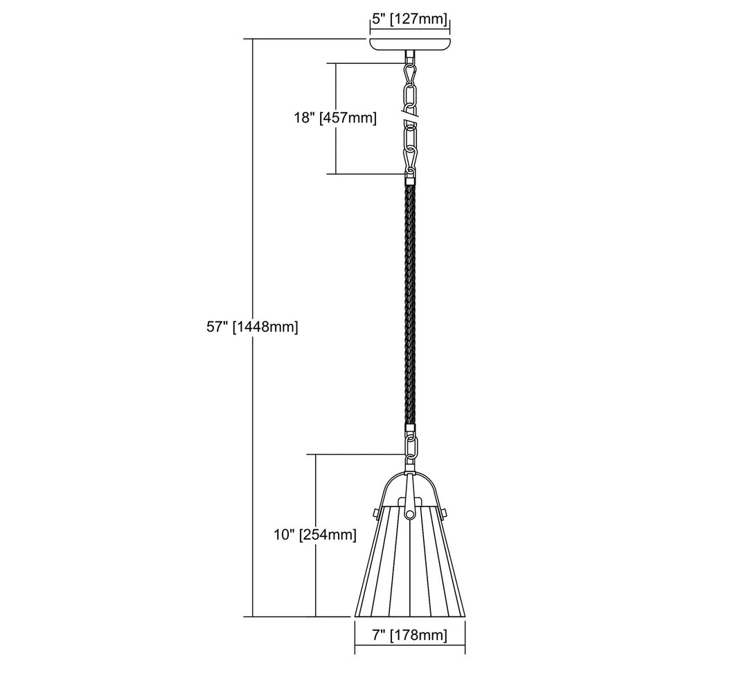 Elk Hand Formed Glass 10631/1-LED Pendant Light - Oil Rubbed Bronze