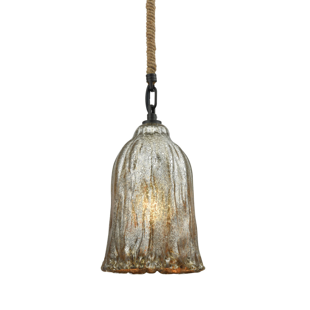Elk Hand Formed Glass 10641/1 Pendant Light - Oil Rubbed Bronze