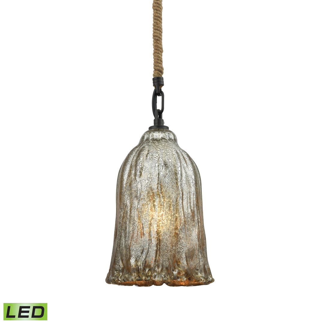 Elk Hand Formed Glass 10641/1-LED Pendant Light - Oil Rubbed Bronze
