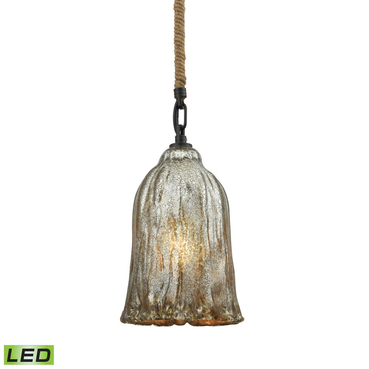 Elk Hand Formed Glass 10641/1-LED Pendant Light - Oil Rubbed Bronze