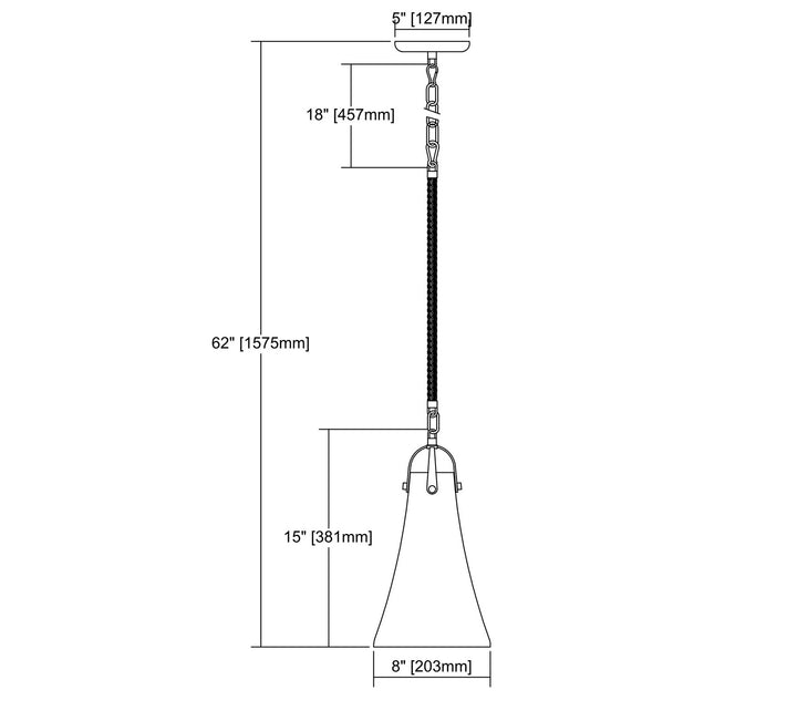 Elk Hand Formed Glass 10651/1-LED Pendant Light - Oil Rubbed Bronze