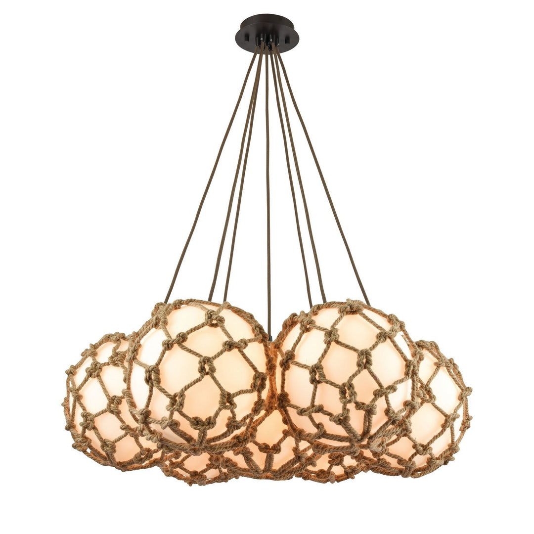 Elk Coastal Inlet 10710/7SR Chandelier Light - Oil Rubbed Bronze
