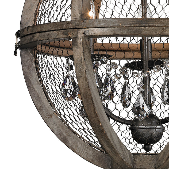 Elk Renaissance Invention 140-007 Chandelier Light - Aged Wood