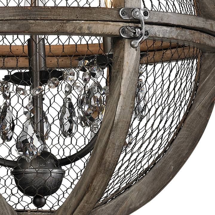 Elk Renaissance Invention 140-007 Chandelier Light - Aged Wood