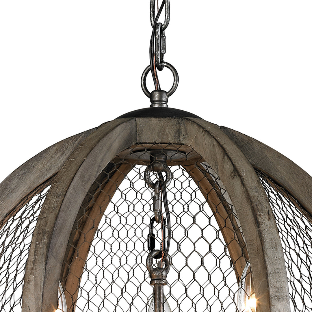 Elk Renaissance Invention 140-007 Chandelier Light - Aged Wood