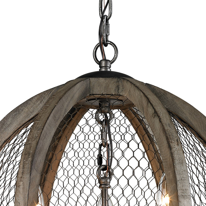 Elk Renaissance Invention 140-007 Chandelier Light - Aged Wood