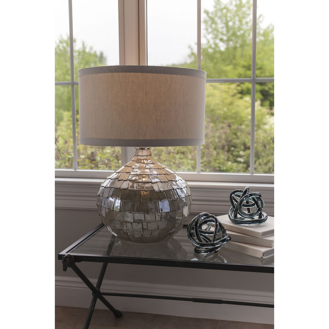 Elk Lighting 154-018/S3 Modern Glass Knot Home Decor Navy