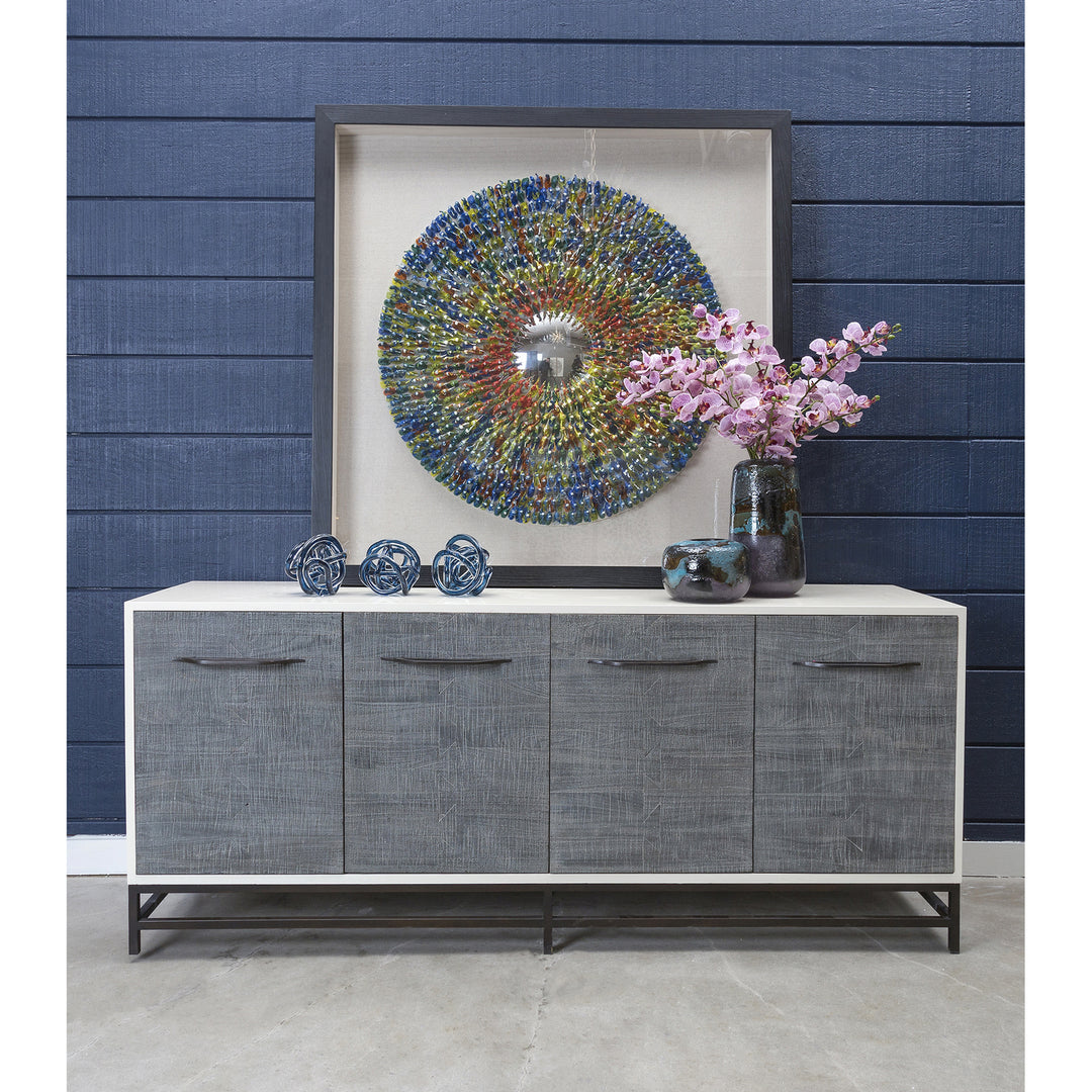 Elk Lighting 154-018/S3 Modern Glass Knot Home Decor Navy