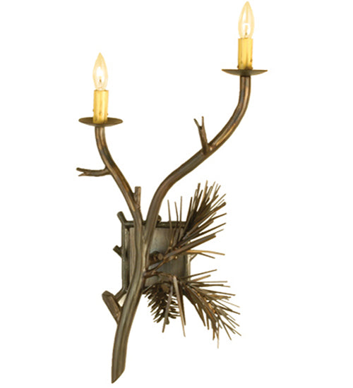 Meyda Tiffany Lone Pine 72540 Wall Light - Antique Copper