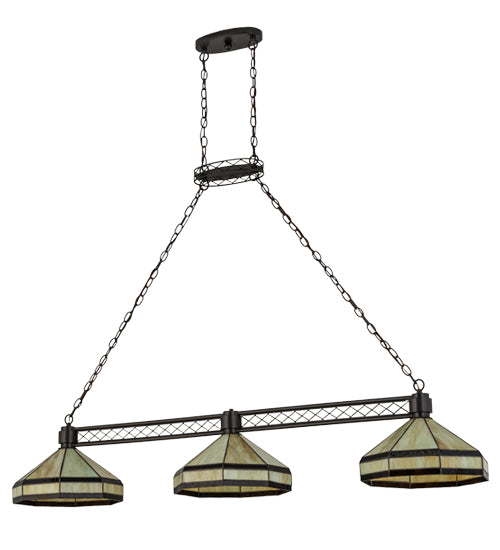 Meyda Tiffany Topridge 72558 Pendant Light - Craftsman Brown