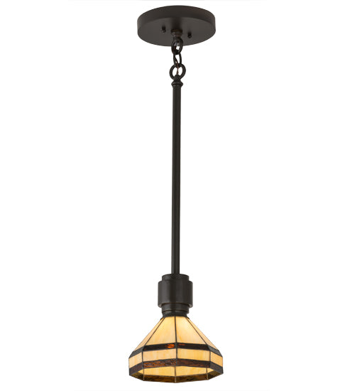 Meyda Tiffany Topridge 72559 Pendant Light - Craftsman Brown