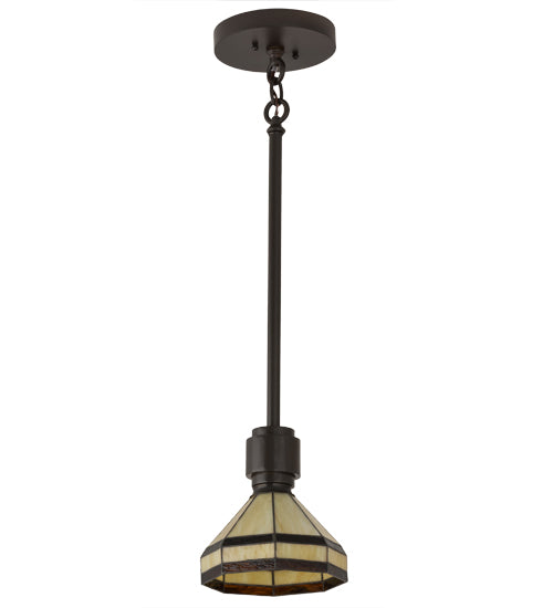 Meyda Tiffany Topridge 72559 Pendant Light - Craftsman Brown