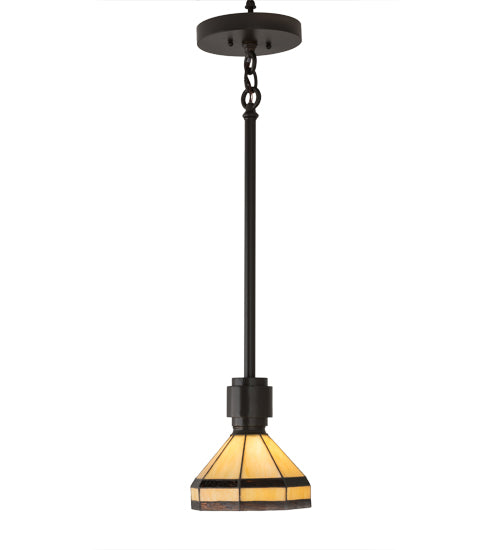 Meyda Tiffany Topridge 72559 Pendant Light - Craftsman Brown