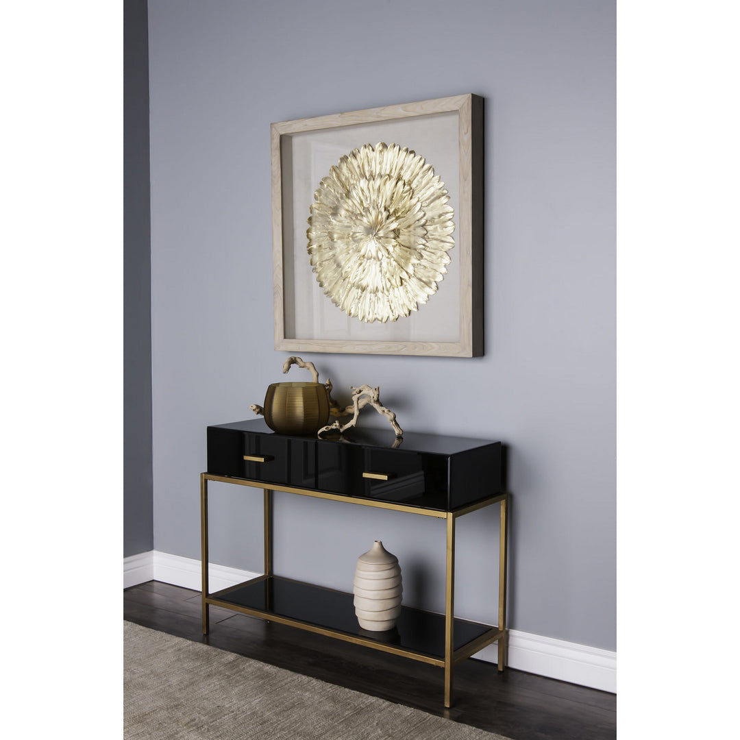 Elk Lighting 3168-019  Gold Feather Mirror Gold