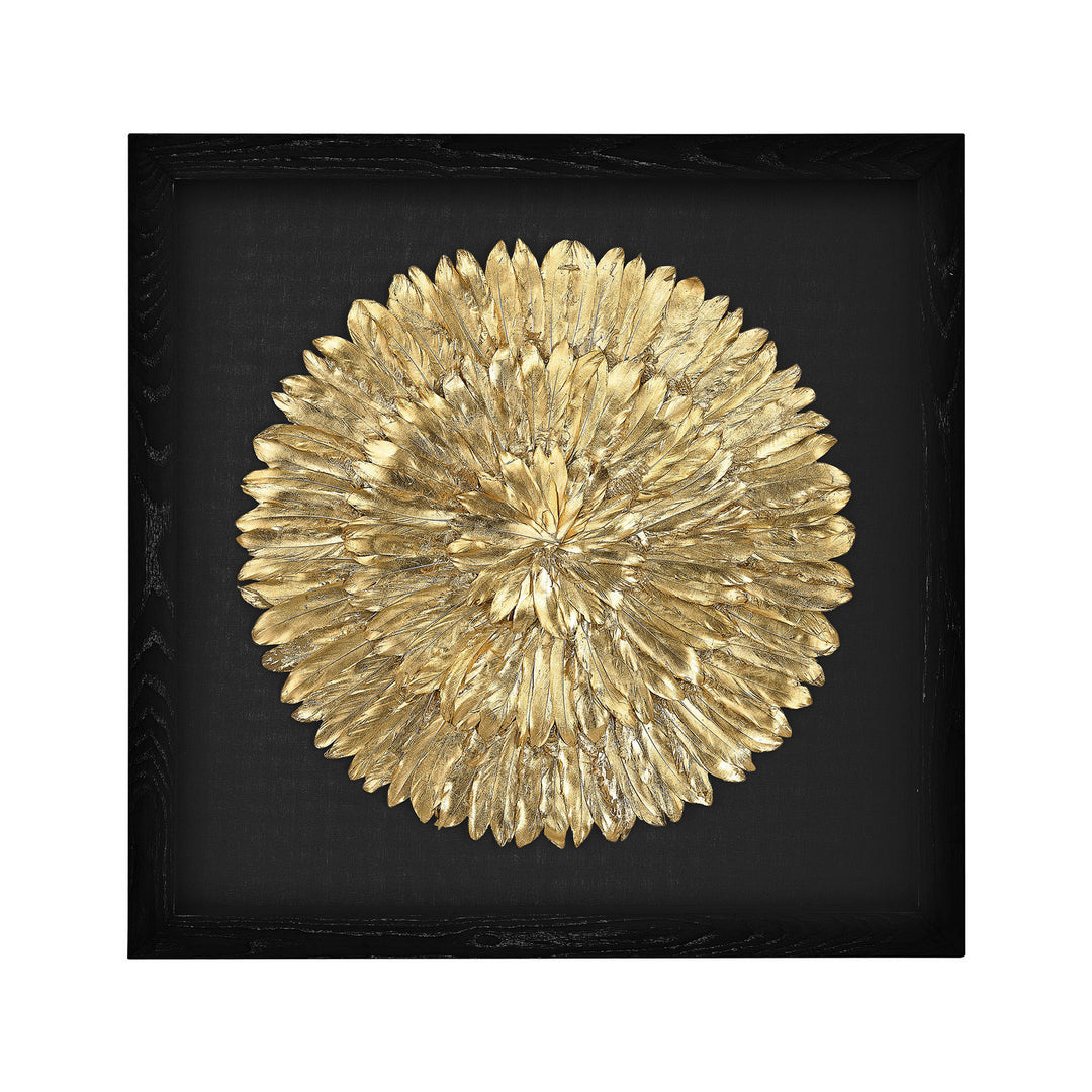 Elk Lighting 3168-019  Gold Feather Mirror Gold